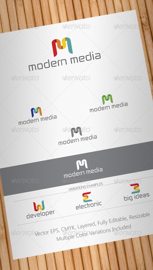 Modern Media Logo Template
