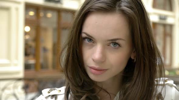 Portrait Of Charming Young Girl