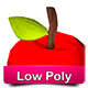 Low Poly Apple - 3DOcean Item for Sale