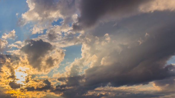 Sunset Clouds In Motion 11