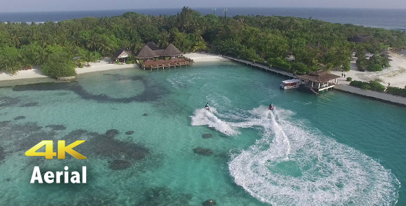 Two Jet Ski fun in Maldives