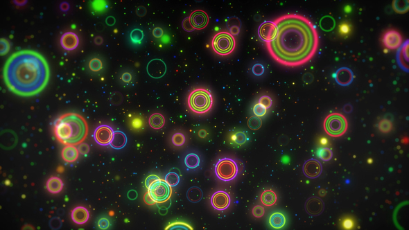 Colorful Circle Dancing Background