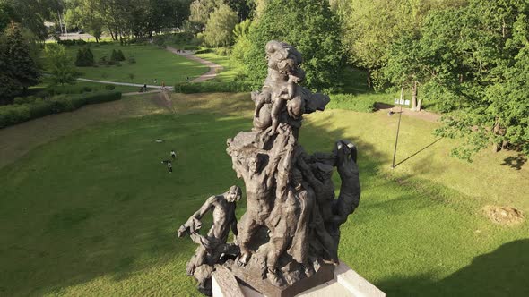 Kyiv, Ukraine: Babi Yar. Memorial Mass Murder of Jews. Aerial View