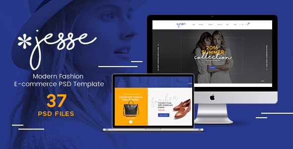 Jesse - Modern Fashion e-commerce PSD Template