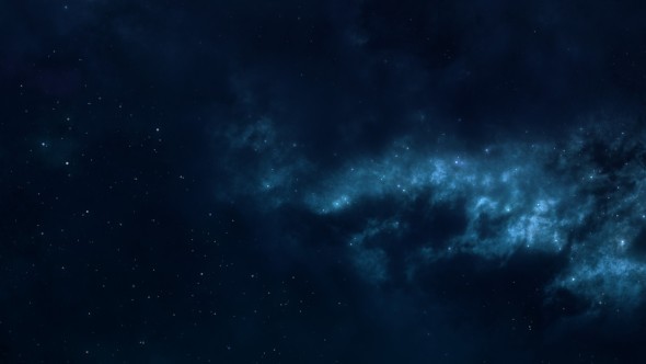 Space Flight In The Nebula Aquarius