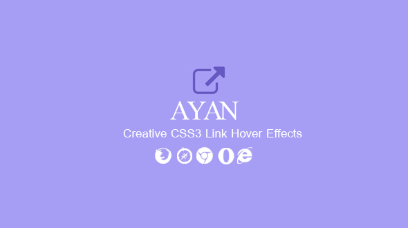 Ayan. CSS3 Link Hover Effects