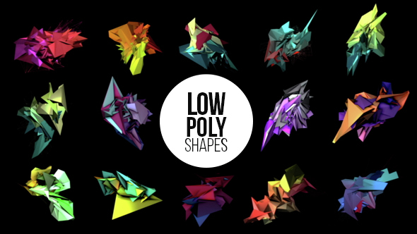 Low Poly Shapes - Abstract 3D Elements Pack
