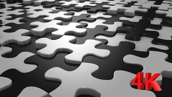 Background Formed From Moving Puzzles alt