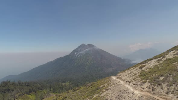 Mountain Landscape Jawa Island, Indonesia.