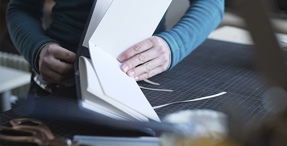 Bookbinder Ties In Handmade Album Book