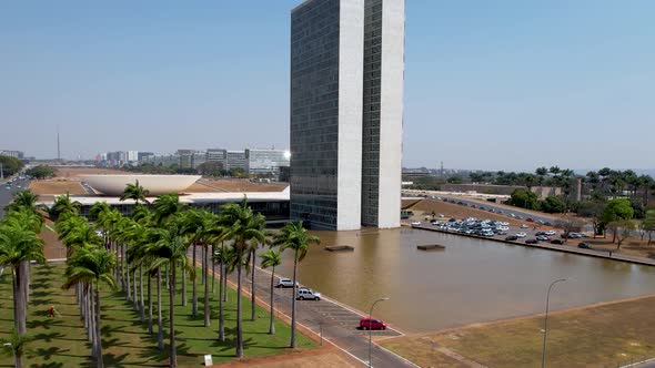 National Congress building at downtown Brasilia Brazil.