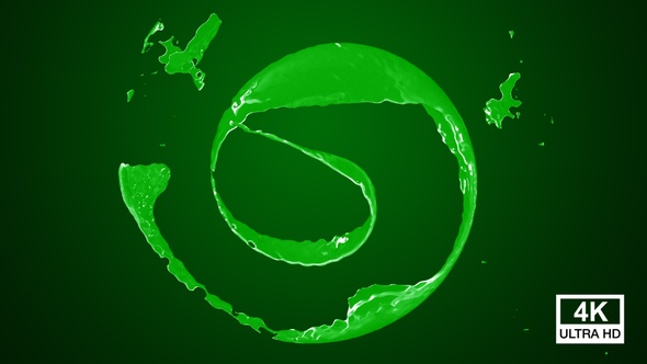 Twisted Green Paint Splash V7 4K alt