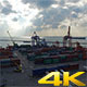 Container Port Silhouette - VideoHive Item for Sale
