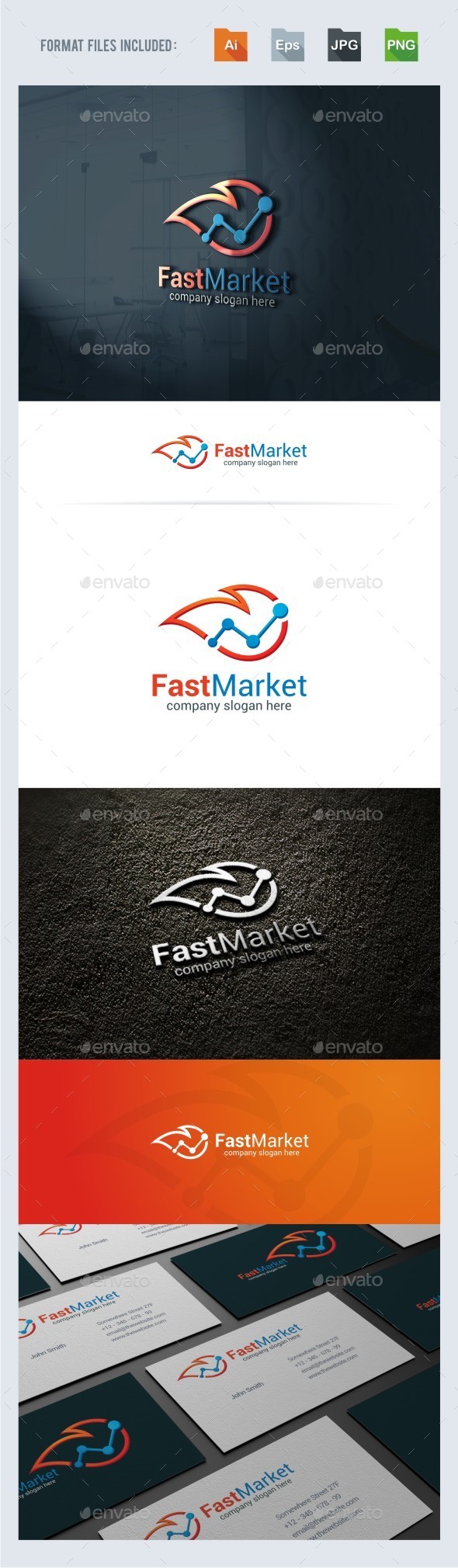 Fast Marketing Logo Template