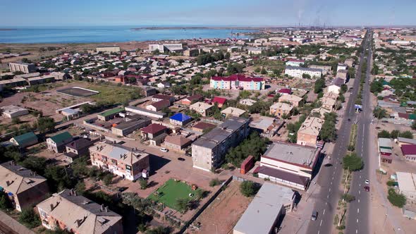 The Small Town of Balkhash is a View From a Drone