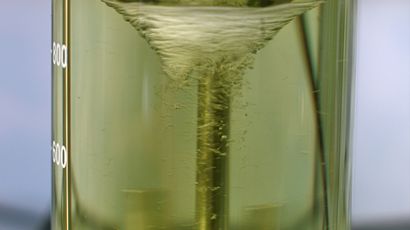 Mix Green Liquid in Flask