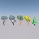 Low-Poly Trees Pack - 3DOcean Item for Sale