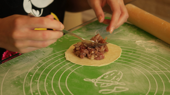 Cooking Homemade Ravioli