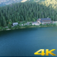 Aerial Shot Above Mountain Lake In Nature - VideoHive Item for Sale