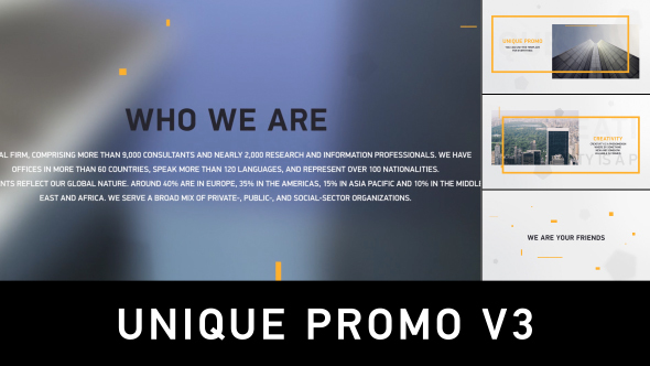 Unique Promo v3 | Corporate Presentation