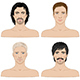 Men  with Different Hairstyles - GraphicRiver Item for Sale
