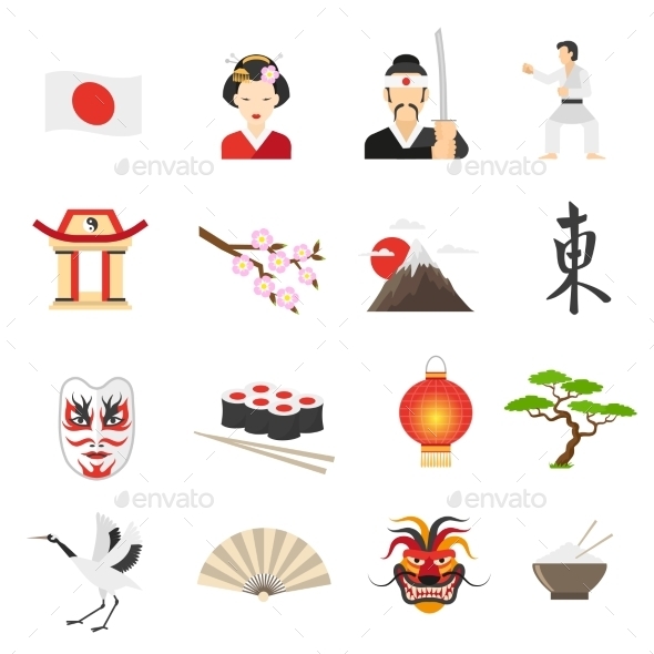 Japan Icons Set