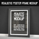 Realistic Poster Frame Mockup - GraphicRiver Item for Sale