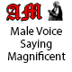 Male Voice Saying Magnificent