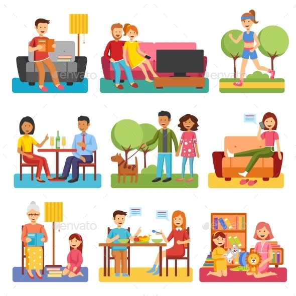 Family Flat Icons