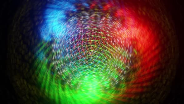 Colorful Abstract Twisting Wire Web Background