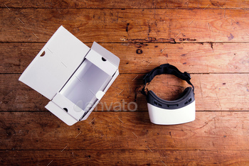 able. Flat lay. Studio shot on wooden background.