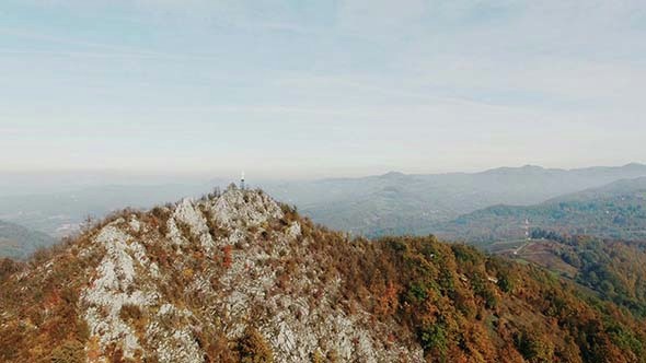 Aerial Mountain Peak