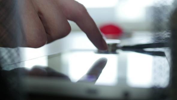 Doctor Typing On Tablet 14 alt