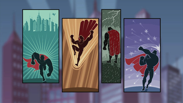 Superhero Comicbook Intro	