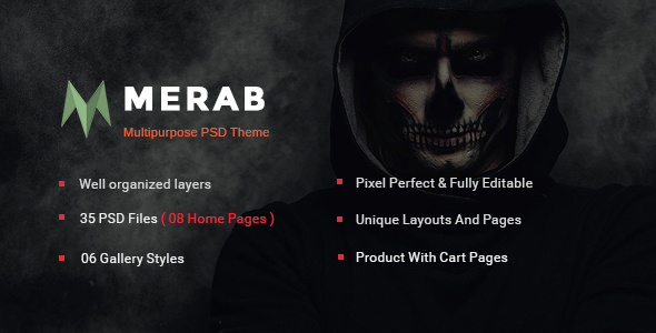 Merab - Creative Multipurpose PSD Template