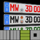 MW3D editable Car Euro Licenseplate for C4D  - 3DOcean Item for Sale