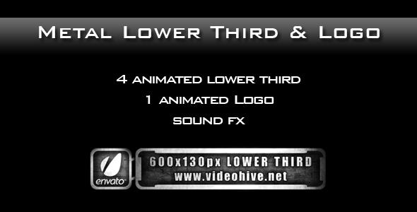 Metal Lower Third & Logo PACK