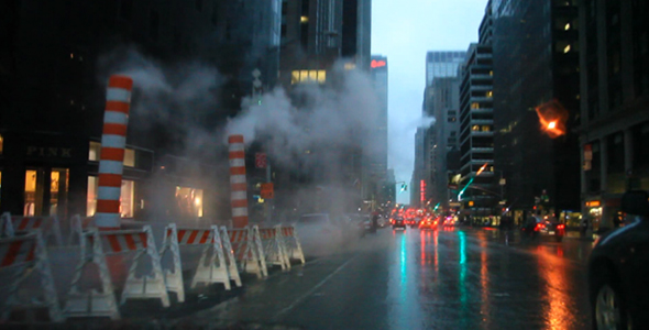 Rain Smoke NYC HD