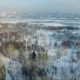 Flying Over The City. City River In Winter. Bridge Over River - VideoHive Item for Sale