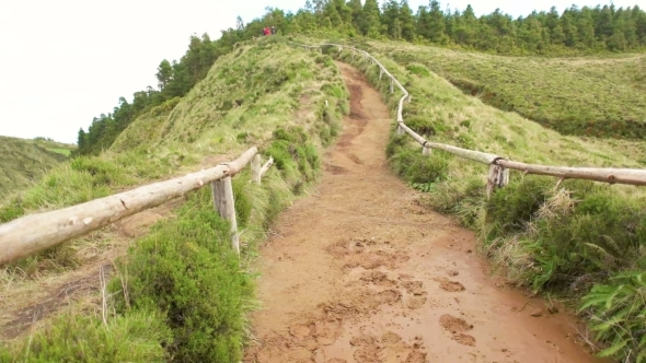 Walking From The Sete Cidades