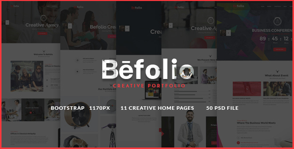 Befolio - Creative Multi-Purpose PSD Template