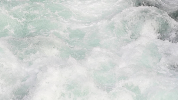 A Fast-moving Stream Of The Mountain River