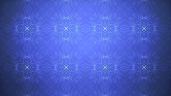 Blue VJ Kaleidoscope