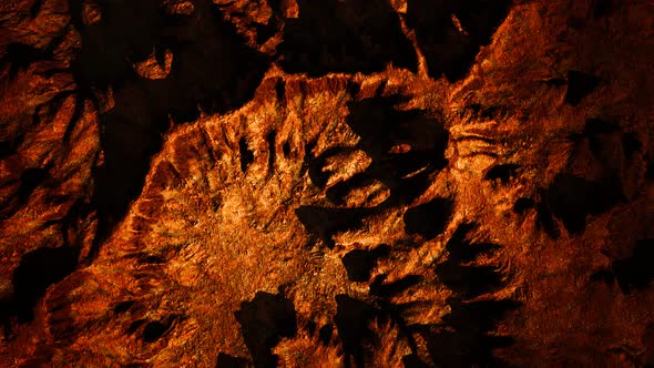 Top Erial View of the Red Rock Canyon