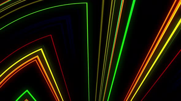 Abstract Multicolor Light Blinking 4K 11