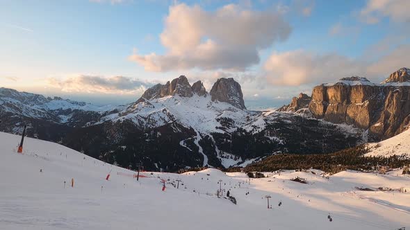 Ski Resort in Dolomites Italy