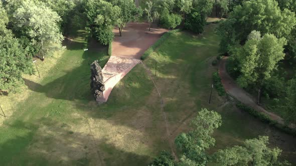 Babi Yar. Aerial - The Place of Mass Murder of Jews During the Second World War. Holocaust. Kyiv