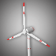 Realistic Wind Turbine - 3DOcean Item for Sale