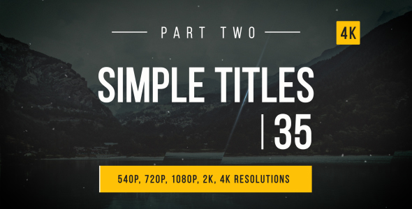 Simple Titles / Lower Thirds alt