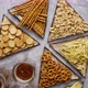 Plates with Various Party Snacks on the Table - VideoHive Item for Sale